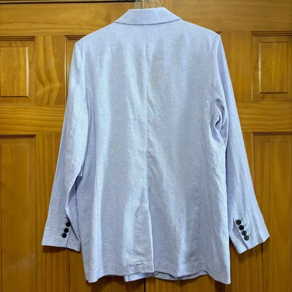 Liz Claiborne Light Purple Linen Blend Blazer NWT - Picture 3 of 10